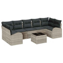 Havesofa Sæt Lysegrå 55 x 55 x 37 cm polyrattan
