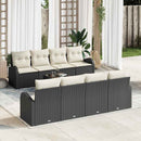 Havesofa Sæt Sort 55 x 55 x 37 cm polyrattan
