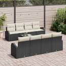 Havesofa Sæt Sort 55 x 55 x 37 cm polyrattan