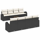 Havesofa Sæt Sort 55 x 55 x 37 cm polyrattan