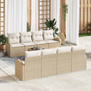 Havesofa Sæt Beige 55 x 55 x 37 cm polyrattan