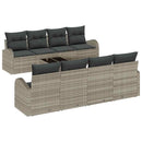 Havesofa Sæt Lysegrå 55 x 55 x 37 cm polyrattan