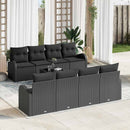 Havesofa Sæt Sort 55 x 55 x 37 cm polyrattan