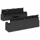 Havesofa Sæt Sort 55 x 55 x 37 cm polyrattan