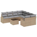 Havesofa Sæt Beige 55 x 55 x 37 cm polyrattan