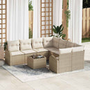 Havesofa Sæt Beige 55 x 55 x 37 cm polyrattan