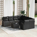 Havesofa Sæt Sort 55 x 55 x 37 cm polyrattan