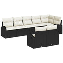 Havesofa Sæt 8 pcs polyrattan