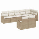 Havesofa Sæt Beige og creme 55 x 55 x 37 cm polyrattan