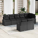 Havesofa Sæt 8 pcs polyrattan