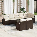 Havesofa Sæt Brun og Creme 55 x 55 x 37 cm polyrattan