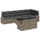 Havesofa Sæt Grå 55 x 55 x 37 cm polyrattan
