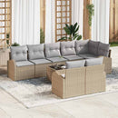 Havesofa Sæt Beige og grå 55 x 55 x 37 cm polyrattan