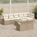 Havesofa Sæt 9 pcs polyrattan