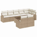 Havesofa Sæt 9 pcs polyrattan