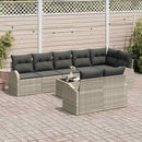 Havesofa Sæt Lysegrå 55 x 55 x 37 cm polyrattan