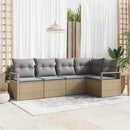Sofa Sæt 5 stk. Beige polyrattan