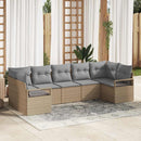 Sofa Sæt 7 stk. Beige polyrattan
