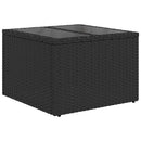 Sofa Sæt 7 stk. Sort polyrattan