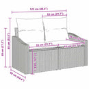Sofa Sæt 7 stk. Sort polyrattan