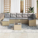 Sofa Sæt 8 stk. Beige polyrattan