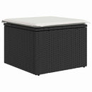 Havesofa Sæt 6 stk. Sort og Cream polyrattan