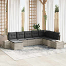 Havesofa Sæt med pude 8 pcs polyrattan