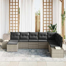 Havesofa Sæt med pude 8 pcs polyrattan