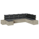 Havesofa Sæt med pude 8 pcs polyrattan