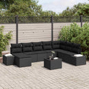 Havesofa Sæt med pude 9 pcs polyrattan