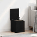 Opbevaringskasse Sort eg 30 x 35 x 35 cm Konstrueret træ