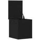 Opbevaringskasse Sort eg 30 x 35 x 35 cm Konstrueret træ