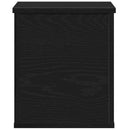 Opbevaringskasse Sort eg 30 x 35 x 35 cm Konstrueret træ