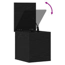 Opbevaringskasse Sort eg 30 x 35 x 35 cm Konstrueret træ