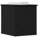 Opbevaringskasse Sort eg 30 x 35 x 35 cm Konstrueret træ