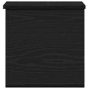 Opbevaringskasse Sort eg 30 x 35 x 35 cm Konstrueret træ