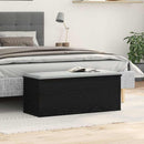 Opbevaringskasse Sort eg 90 x 35 x 35 cm Konstrueret træ