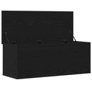 Opbevaringskasse Sort eg 90 x 35 x 35 cm Konstrueret træ
