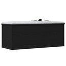 Opbevaringskasse Sort eg 90 x 35 x 35 cm Konstrueret træ