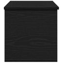 Opbevaringskasse Sort eg 90 x 35 x 35 cm Konstrueret træ