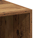 Bogreol med skuffe Gammelt træ 30 x 42.4 x 185.2 cm
