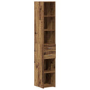 Bogreol med skuffe Gammelt træ 30 x 42.4 x 185.2 cm