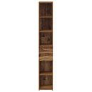 Bogreol med skuffe Gammelt træ 30 x 42.4 x 185.2 cm