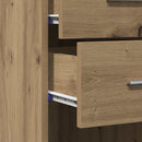 Bogreol med skuffe Artisan Egetræ 30 x 42.4 x 185.2 cm