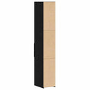 Bogreol med skuffe Sort eg 30 x 42.4 x 185.2 cm