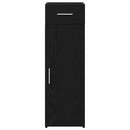 Sideboard med skuffe Sort eg 30 x 42,5 x 93 cm