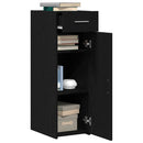 Sideboard med skuffe Sort eg 30 x 42,5 x 93 cm