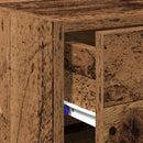 Sideboard med skuffe Gammelt træ 50 x 42,5 x 93 cm