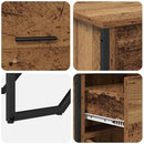 Sideboard med skuffe Gammelt træ 97 x 32,5 x 74,5 cm