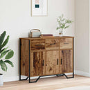 Sideboard med skuffe Gammelt træ 97 x 32,5 x 74,5 cm